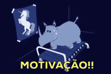 gym motivation attitude exercise unicorn