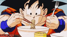 goku gif noms hungry food lunch