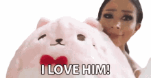 i love him stuff toy so cute fluffy so cuddly i love him stuff toy so cute fluffy so cuddly