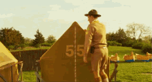 Are You In There GIF - Edward Norton Moonrise Kingdom Tent GIFs