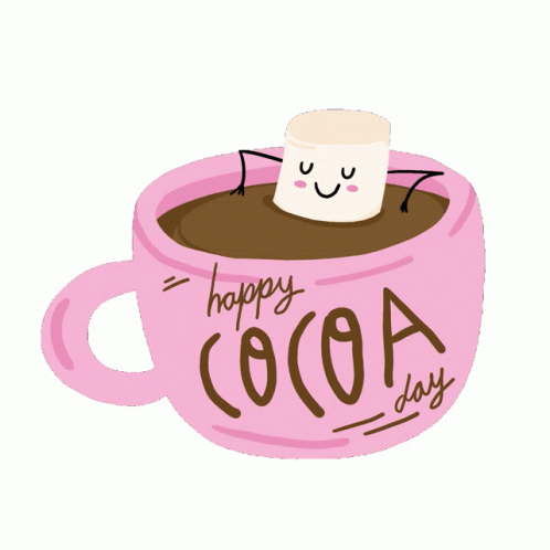 The perfect Happy Cocoa Day Hot Cocoa Hot Chocolate Animated GIF for your c...
