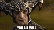 Justice League Steppenwolf GIF - Justice League Steppenwolf You All Will GIFs