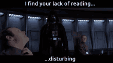 No Reading Lack Of Reading GIF - No Reading Lack Of Reading Vader GIFs
