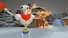 Smg4 Papyrus GIF - Smg4 Papyrus House On Fire GIFs