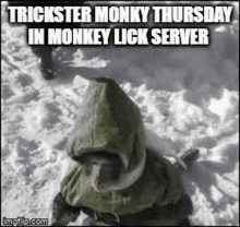 Trickster Monky Thursday Monkey Lick Server GIF - Trickster Monky Thursday Monky Monkey Lick Server GIFs