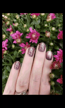 color street manicure nail polish flowers