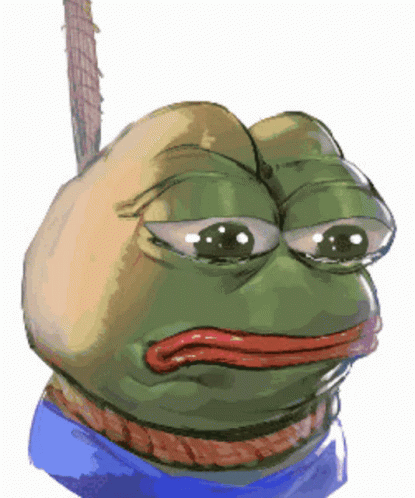 Pepe The Frog,sad,Sad Face,meme,tears,hang,cry,gif,animated gif,gifs,meme.