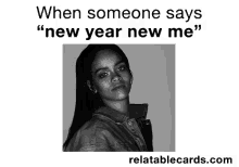 New Me Eyeroll GIF - When Someone Says New Year New Me Rihanna Bad Girl Riri GIFs