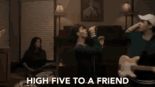 High Five To A Friend Celebration GIF - High Five To A Friend High Five Celebration GIFs
