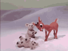 rudolph playing snow holiday movie