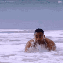 Swimming Out The Water GIF - Swimming Out The Water Beach GIFs