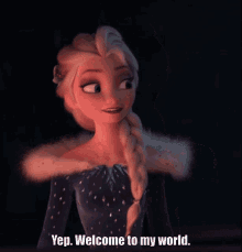 Olafs Frozen Adventure Queen Elsa GIF - Olafs Frozen Adventure Queen Elsa Welcome To My World GIFs