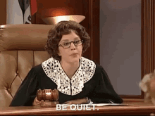Be Quiet Judge GIF - Be Quiet Judge Judge Trudy GIFs
