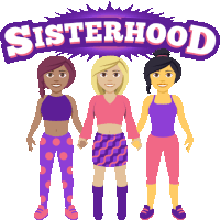 Sisterhood Woman Power Sticker - Sisterhood Woman Power Joypixels Stickers