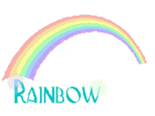 rainbow colorful colors art animation