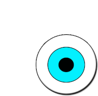 Eye Roll Blue Eye Sticker - Eye Roll Blue Eye Stickers