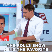 The Polls Show He Is The Favorite Steve Kornacki GIF - The Polls Show He Is The Favorite Steve Kornacki Msnbc GIFs