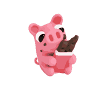 rosa pig chocolate wants some cute fat