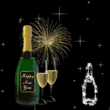 Happy New Year2020 Fireworks GIF - Happy New Year2020 Fireworks Wine GIFs