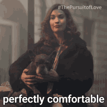 perfectly comfortable linda radlett lily james the pursuit of love very comfy