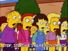 The Simpsons Dead GIF - The Simpsons Dead Stop GIFs