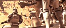 star wars galactic republic clones shooting yoda star wars galactic republic clones shooting yoda