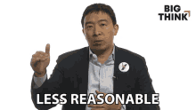Less Reasonable Less Rational Andrew Yang GIF - Less Reasonable Less Rational Andrew Yang Big Think GIFs