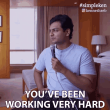 Youve Been Working Very Hard Kenny Sebastian GIF - Youve Been Working Very Hard Kenny Sebastian Simple Ken Podcast GIFs