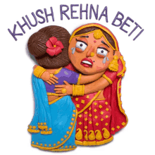 indian wedding be happy daughter khush rehna beti sad cry