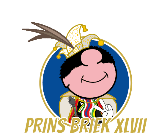 Prins Briek Helmond Sticker - Prins Briek Helmond Carnaval Stickers