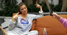 Kourtney Peace Signs GIF - Kourtneykardashian Kardashians Posing GIFs