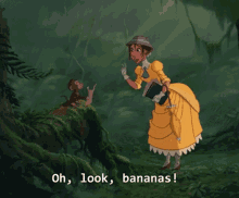 Tarzan Jane Porter GIF - Tarzan Jane Porter Bananas GIFs