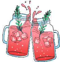 Cocktails Cheers Sticker - Milo And Dax Drinks Ice Stickers