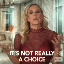 Its Not Really A Choice Real Housewives Of Orange County GIF - Its Not Really A Choice Real Housewives Of Orange County You Dont Have A Choice GIFs