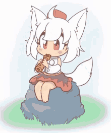 Awoo Flute GIF - Awoo Flute Cute GIFs
