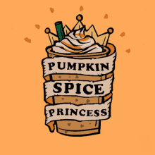 Pumpkin Spice Princess Psl GIF - Pumpkin Spice Princess Psl Pumpkin Spice Latte GIFs
