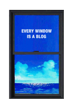 Every Window Is A Blog Ocean Sticker - Every Window Is A Blog Blog Window Stickers
