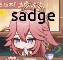 Sadge Yae Sakura GIF - Sadge Yae Sakura Yae Miko GIFs
