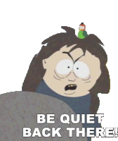 Be Quiet Back There Ms Crabtree Sticker - Be Quiet Back There Ms Crabtree South Park Stickers