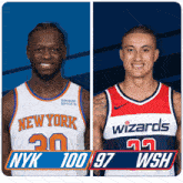 New York Knicks (100) Vs. Washington Wizards (97) Post Game GIF - Nba Basketball Nba 2021 GIFs