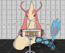 Milotic Drum Roll GIF - Milotic Drum Roll Pokemon GIFs
