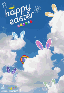 Happy Easter Easter Rabbit Hunt GIF - Happy Easter Easter Rabbit Hunt Easter Egg Hunt GIFs
