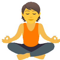 Meditating Activity Sticker - Meditating Activity Joypixels Stickers