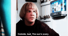 Outside, Bad. - White GIF - The Benchwarmers Howie Nick Swardson GIFs