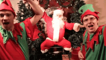 Party Santa Claus GIF - Party Santa Claus Elves GIFs