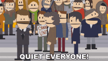 Quiet Everyone Stephen Abootman GIF - Quiet Everyone Stephen Abootman South Park GIFs