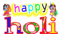 Happy Holi Happy Birthday Sticker - Happy Holi Happy Happy Birthday Stickers