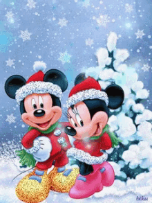 Christmas Mickey Mouse GIF - Christmas Mickey Mouse Minnie GIFs