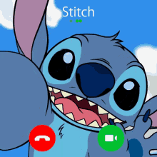 Stitch Call GIF - Stitch Call Hi GIFs