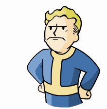 fall out vault boy fuck you middle finger pissed